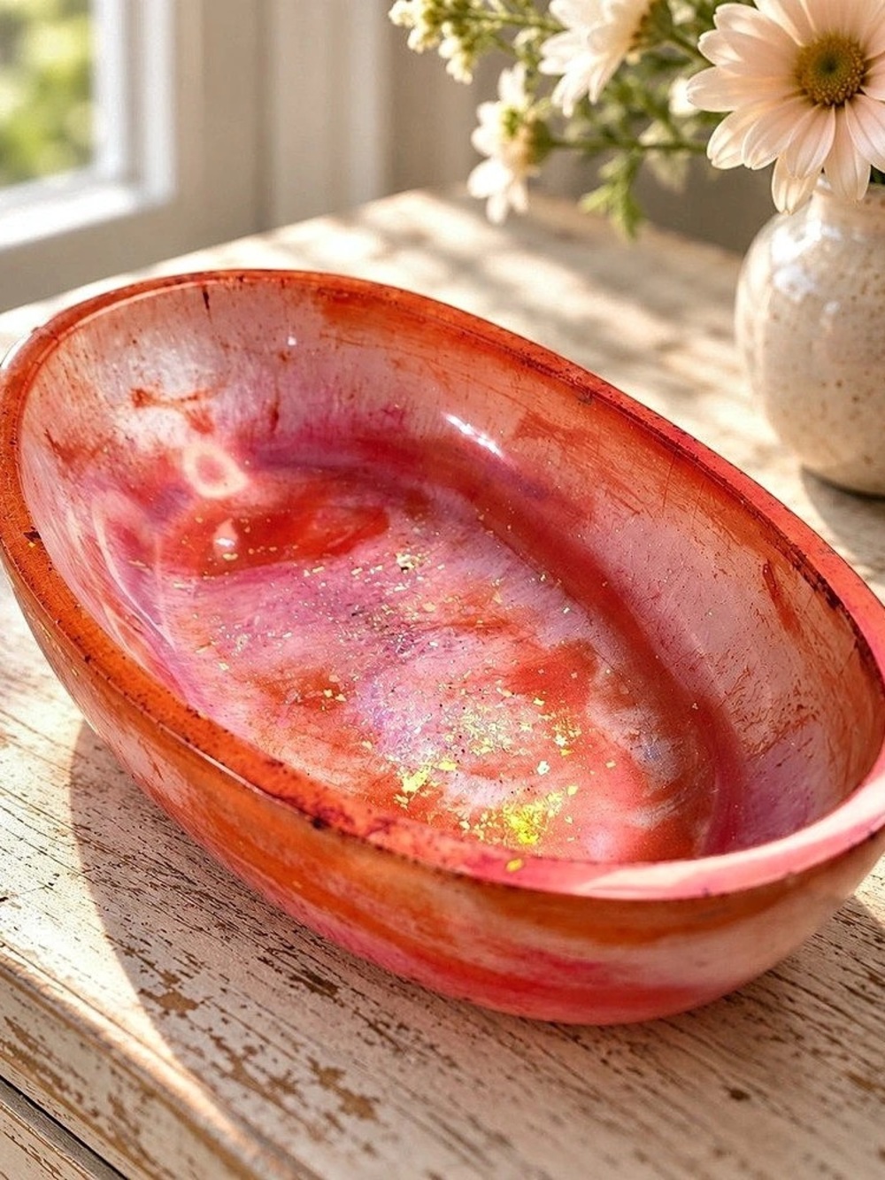 Red & Pink Decorative Bowl